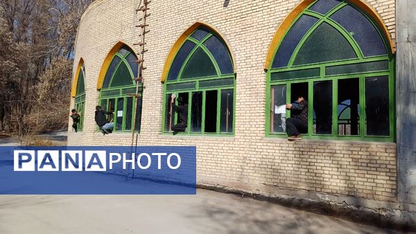 غبار روبی حرم امام زاده اسماعیل بابا امان بجنورد