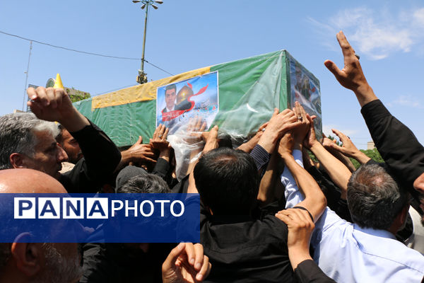 تشییع پیکر شهید مدافع حرم لشکر فاطمیون در قم