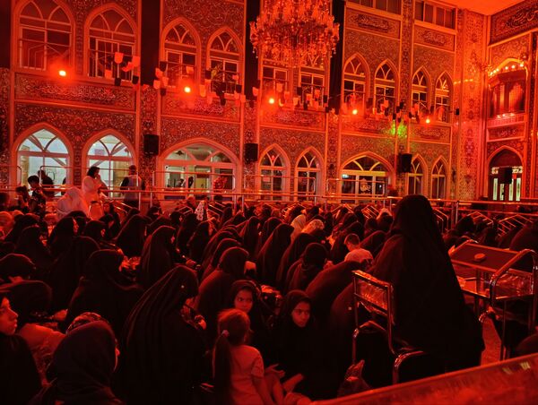 برگزاری مراسم شب ششم عزاداری امام حسین(ع) در تکیه ابوالفضلی نیشابور