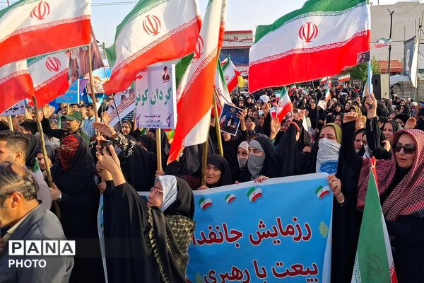 نمایش عظیم اقتدار جان‌فدایان ایران امام رضایی در باشت