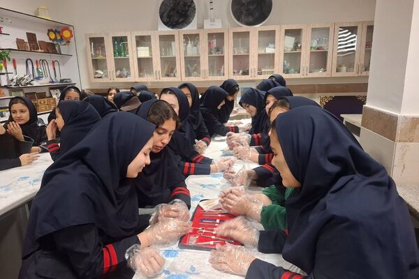 کارگاه تشریح قلب برای دانش آموزان فرزانگان شهرستان ملارد