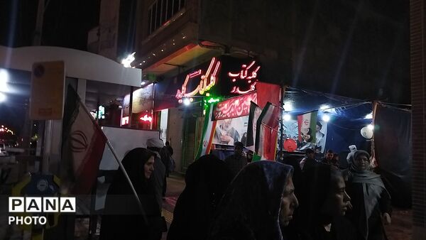 موکب های مردمی در سراسر بلوار فضل نیشابور 