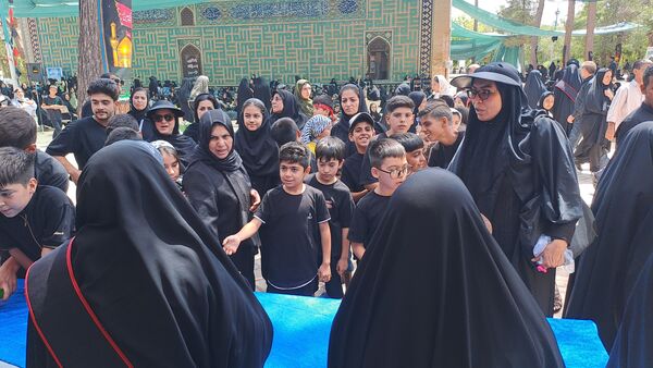 مواکب فرهنگی و پذیرایی در روز اربعین در امامزاده محروق و ابراهیم نیشابور 