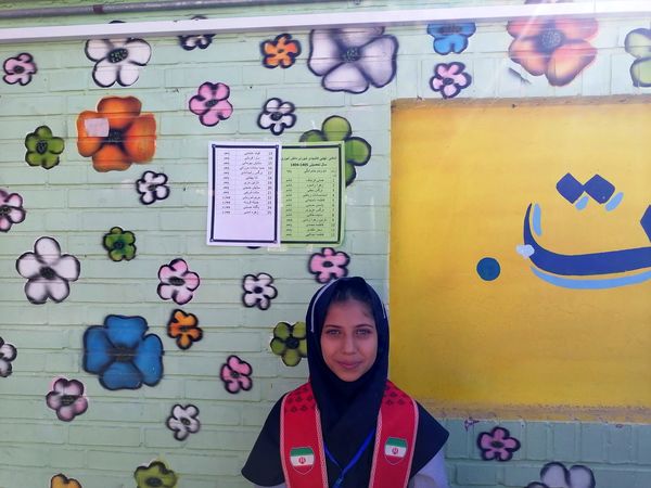 مراسم انتخابات شورای دانش آموزی در دبیرستان ناهید نخودی 