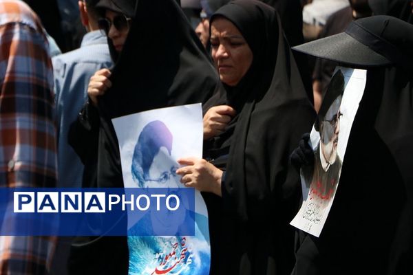 وداع با پیکر مطهر شهید حسین امیرعبدالهیان در شهرستان ری