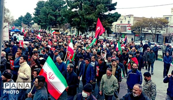 حضور مردم ماهدشت در راهپیمایی روز قدس 