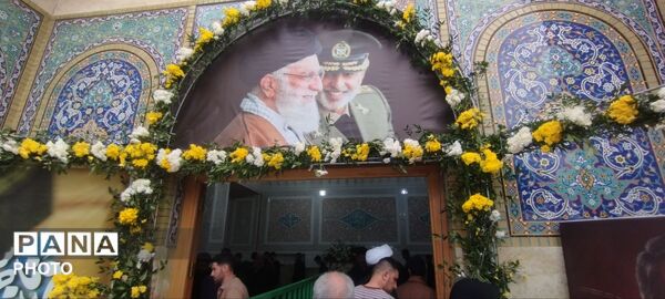 آرام گرفتن پیکر شهید سپهبد عبدالرحیم موسوی در حریم امن فاطمی