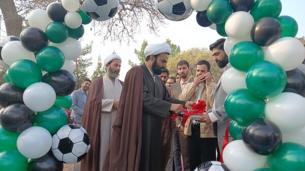 افتتاح زمین چمن اردوگاه شهید هاشمی‌نژاد مشهد