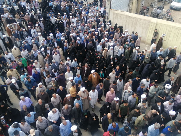 راهپیمایی نمازگزاران جمعه قم در حمایت از عملیات وعده صادق و طرح نور