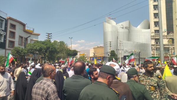 حضور پرشور مردم فردیس در راهپیمایی اعلام انزجار  از اقدام تروریستی رژیم صهیونسیتی 