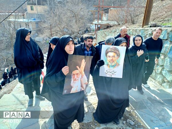 تشییع پیکر مطهر شهید سرافراز، حاج عبدالرسول خدری در آسارا کرج 