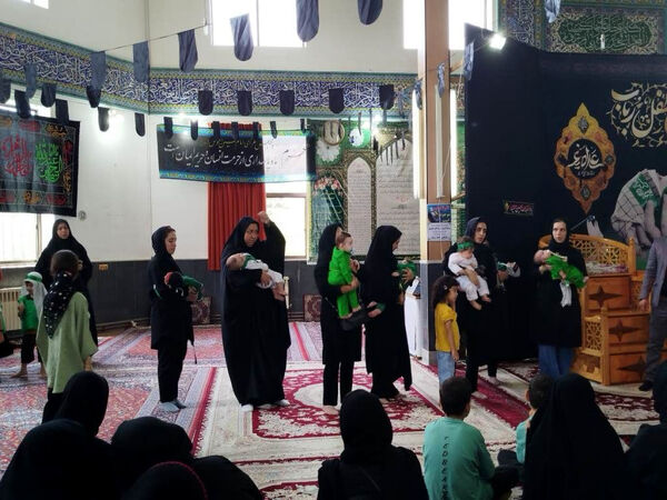 همایش شیرخوارگان حسینی در منطقه رحیم‌آباد