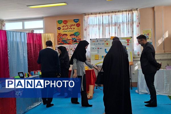 بازدید مسئولان آموزشی مقطع ابتدایی از طرح جابر بن حیان در دبستان ایمان