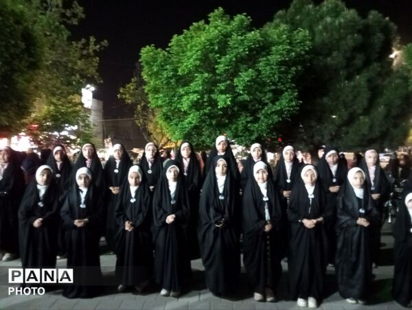 اجتماع بزرگ دختران جان فدای ایران به یاد دختران میناب 