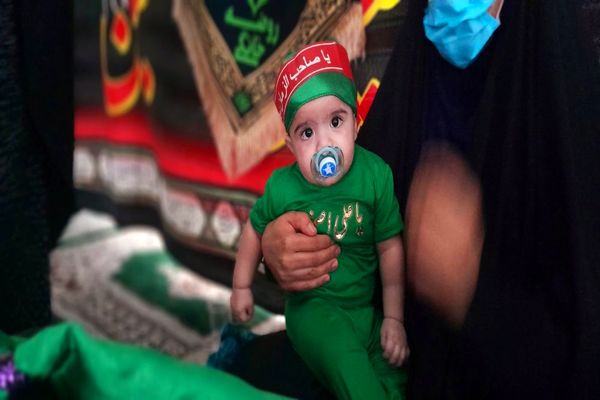 مراسم شیرخوارگان حسینی در شهرستان لنده