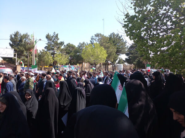 جلوه های از راهپیمایی روز قدس در کهک، جعفریه و روستای صرم قم
