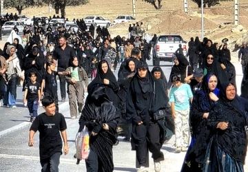 جاماندگان اربعین در لردگان، شور حسینی را به تصویر کشیدند