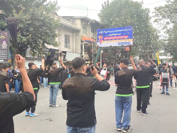اجتماع عاشوراییان در میدان طالقانی قائمشهر
