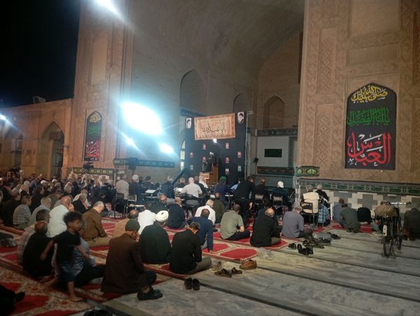 مراسم عزاداری سیدالشهدا (ع) در مسجد جامع نیشابور