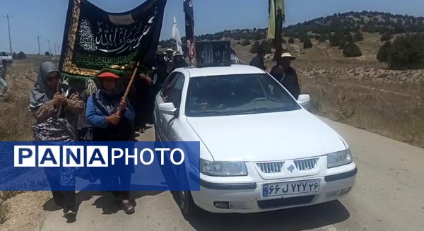 پیاده‌روی هیات روستای زرد تا امام زاده روستای کاستان