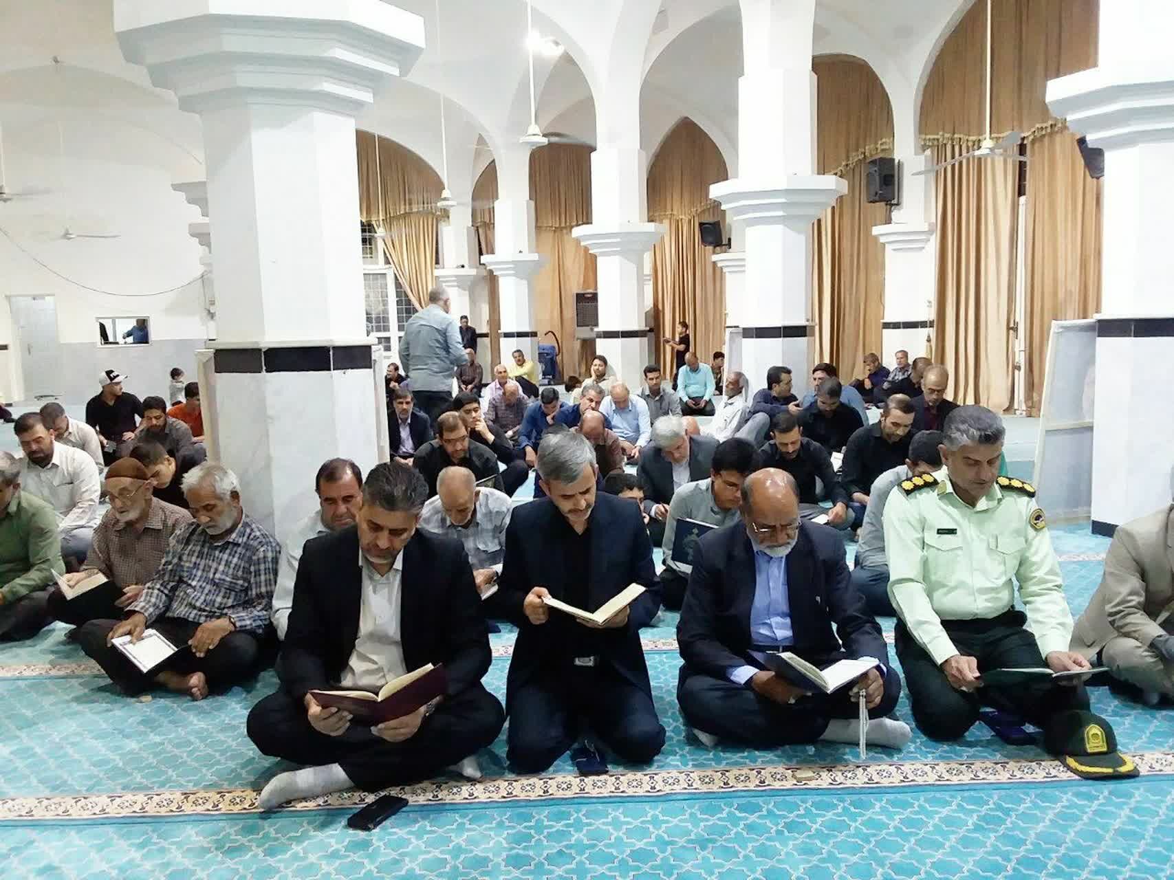 برگزاری مراسم چهلم شهدای جنگ ۱۲ روزه در شهرستان خلیل آباد