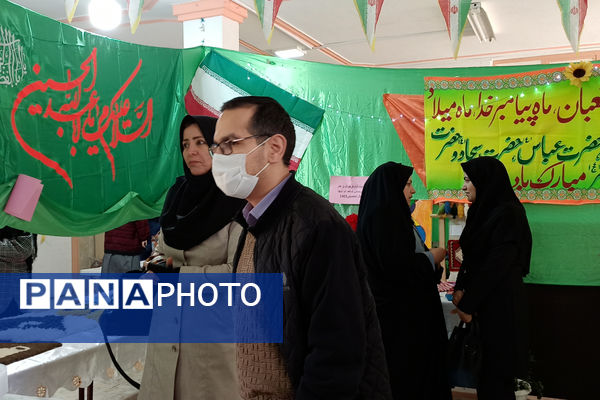 برگزاری نمایشگاه مشاغل خانگی در دبیرستان شاهد ام ابیها، شهرستان آباده