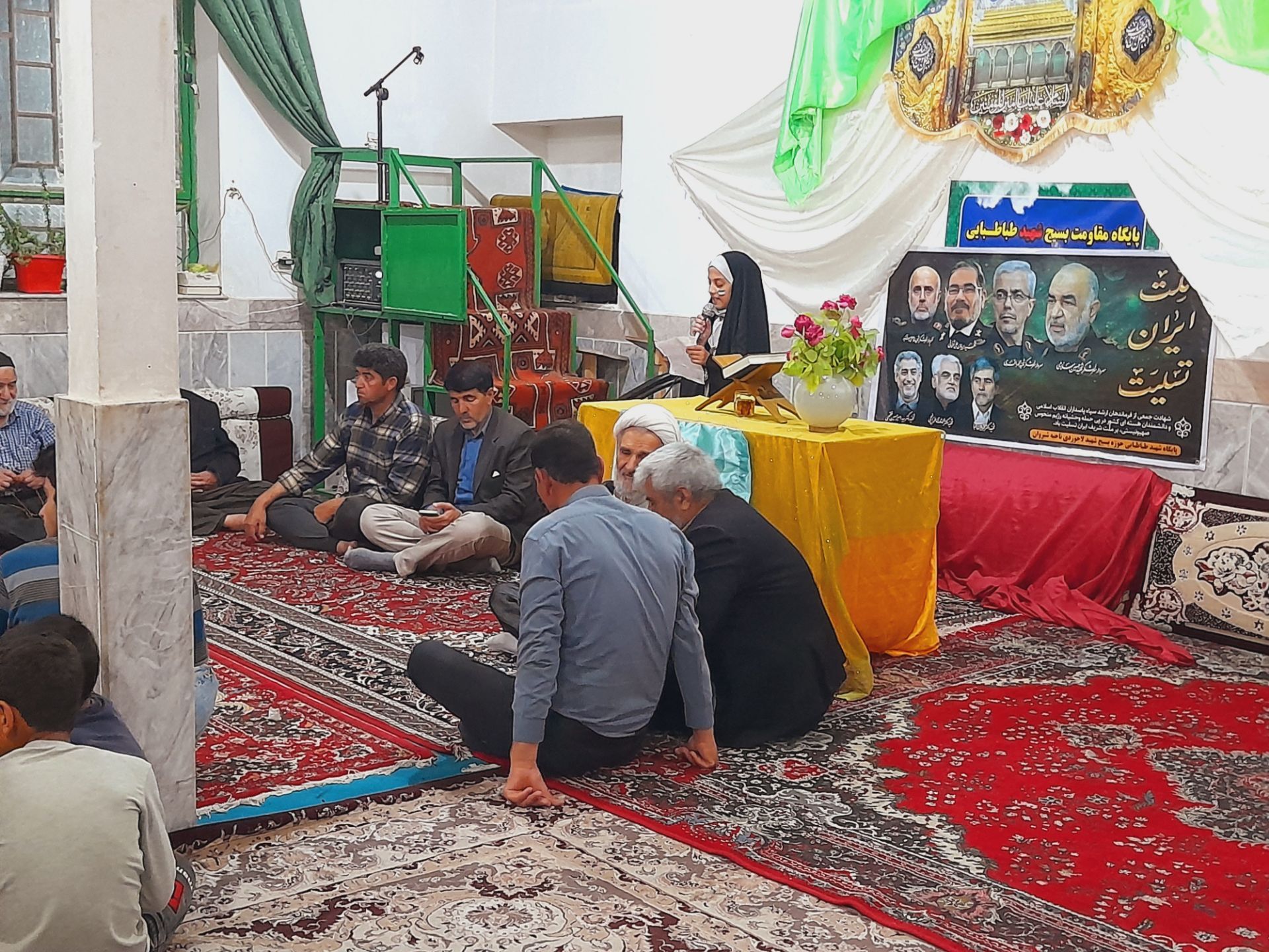 برگزاری مراسم یادبود شهیدان غدیر در روستای چلو شیروان 