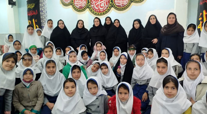 تجمع نوگلان فاطمی شهر ایزدخواست در شهادت حضرت زهرا (س)