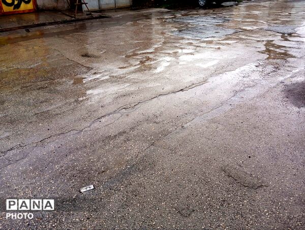 بارش باران بهاری در شهرستان نیشابور