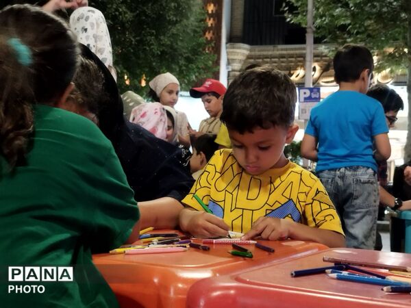 مشق عشق و آگاهی در موکب کودک فرهنگیان