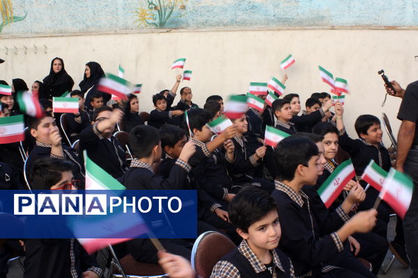 آیین خشت‌گذاری دبستان شهید خداقلی