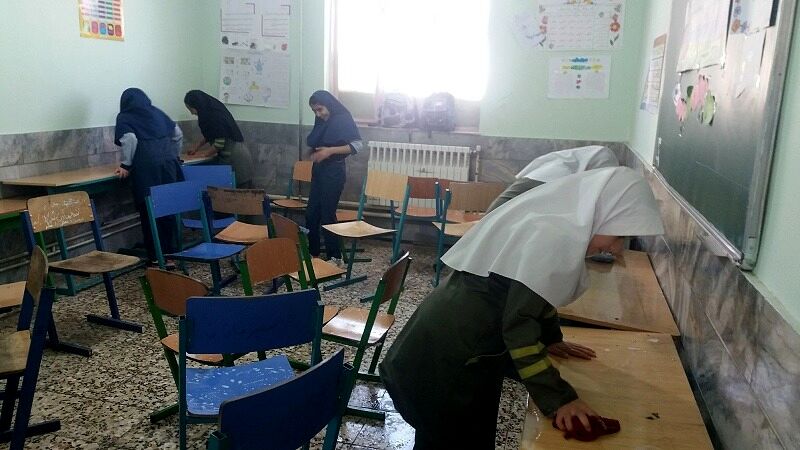 پویش پاکداشت بهاری در مدرسه شهید خاقانی شهرستان شیروان
