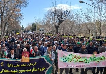 حضور پرشور مردم در راهپیمایی روز قدس در فریمان