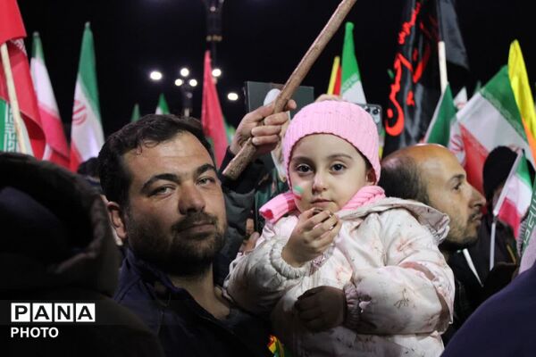 مراسم باشکوه اربعین شهادت رهبر شهید انقلاب اسلامی وشهدای میناب