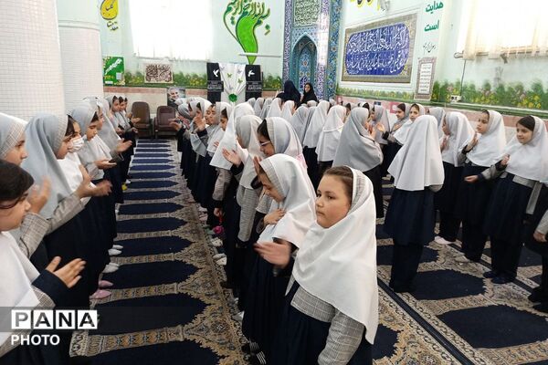 برپایی عزای بانوی دو عالم در دبستان شهید آقچه لو
