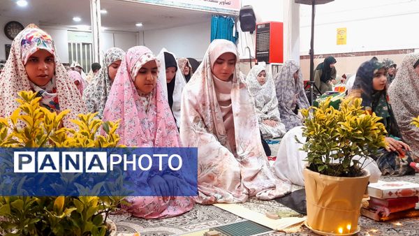 نخستین روز اعتکاف دانش‌آموزی ناحیه ۳ کرج در مسجد حضرت خدیجه(س)