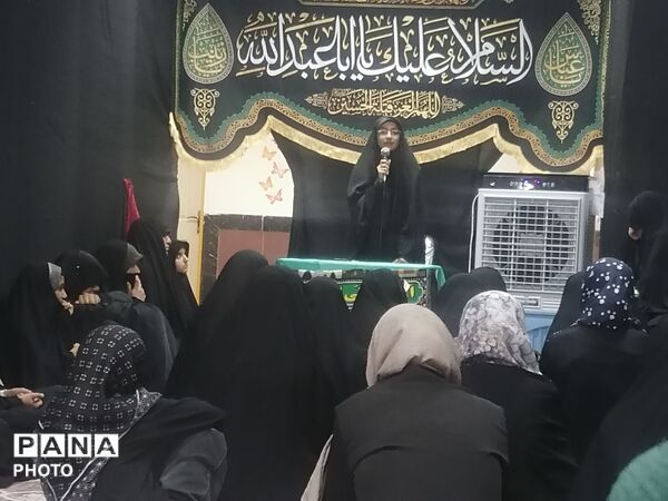 مراسم هفتمین شب عزاداری اباعبدالله الحسین در کانون عاطفه کاشمر