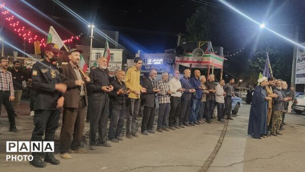 خشم و اندوه در میدان امام حسین الیگودرز اربعین رهبر شهید