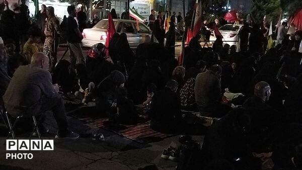 مراسم شب دوم محرم در بلوار فضل نیشابور-۱