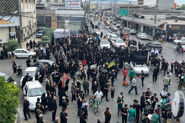 پیاده‌روی جاماندگان اربعین در محمودآباد