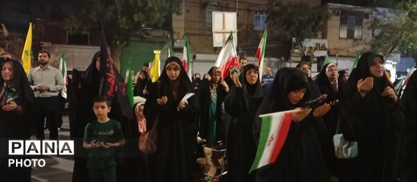 حضور پرشور مردم ملایر در خیابان‌ها در حمایت از امنیت و اقتدار کشور