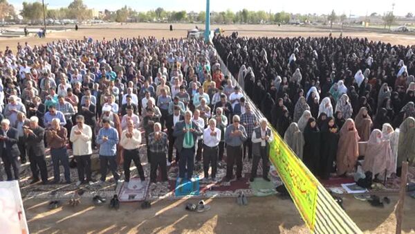 اقامه نماز عید سعید فطر در بهاباد