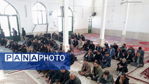 مراسم یادبود 2 فرهنگی فقید کوهنانی در مصلای مسجدالنبی