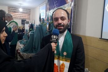 استقبال دانش آموزان قم از کاروان «در سایه‌سار خورشید»