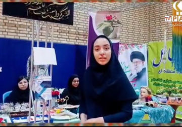 نمایشگاه هفته مشاغل در دبیرستان دخترانه‌ بهشت دلیجان