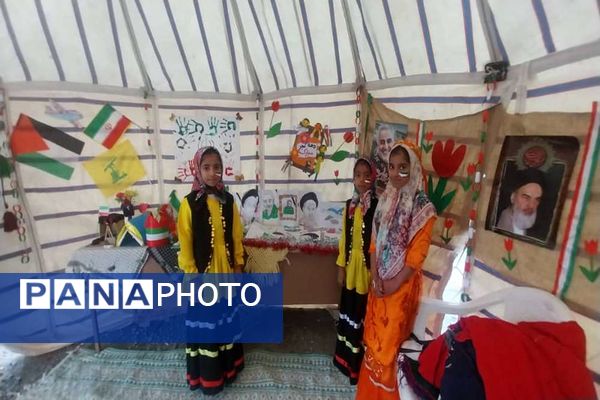 مانور یاوران انقلاب دانش‌آموزان عشایری