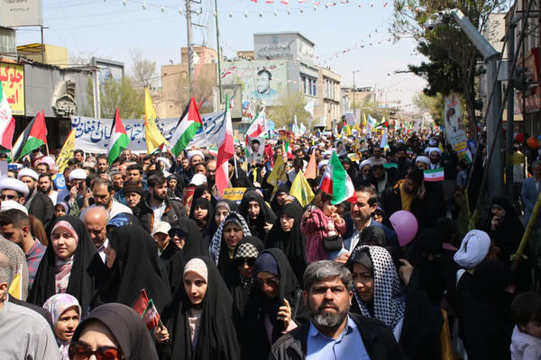 اعلام همبستگی مردم قم با فلسطین در راهپیمایی روز جهانی قدس