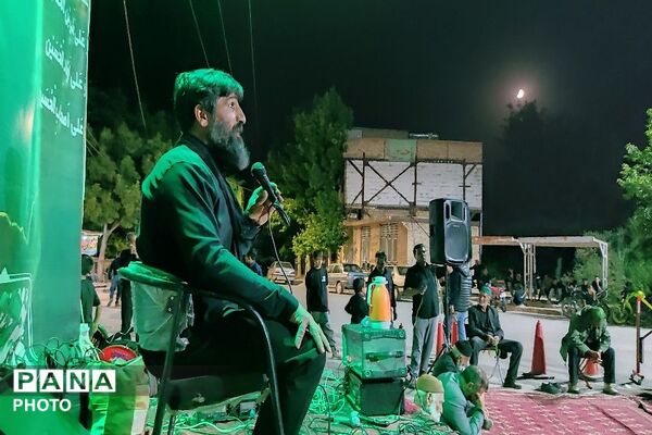 هیئت زنجیر زنی در هشتمین شب از ماه محرم الحرام در حسینیه شهدای شهر بار