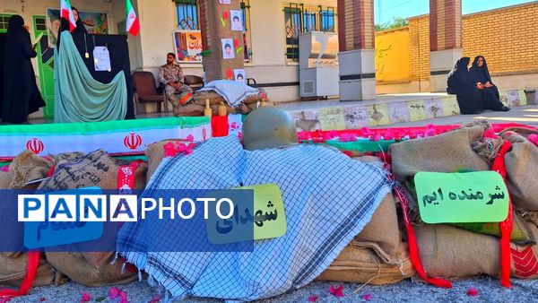 استقبال از شهدای گمنام در دبیرستان حضرت زینب(س) شهرستان لنده