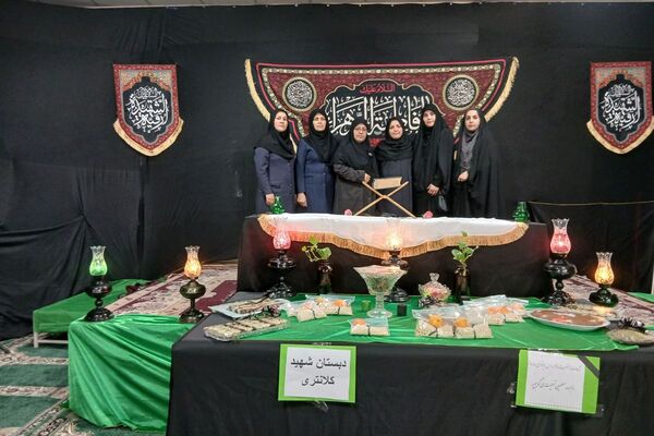 طنین نوای عشق و عزا؛ مراسم عزاداری دهه دوم فاطمیه در مدارس بهارستان‌دو
